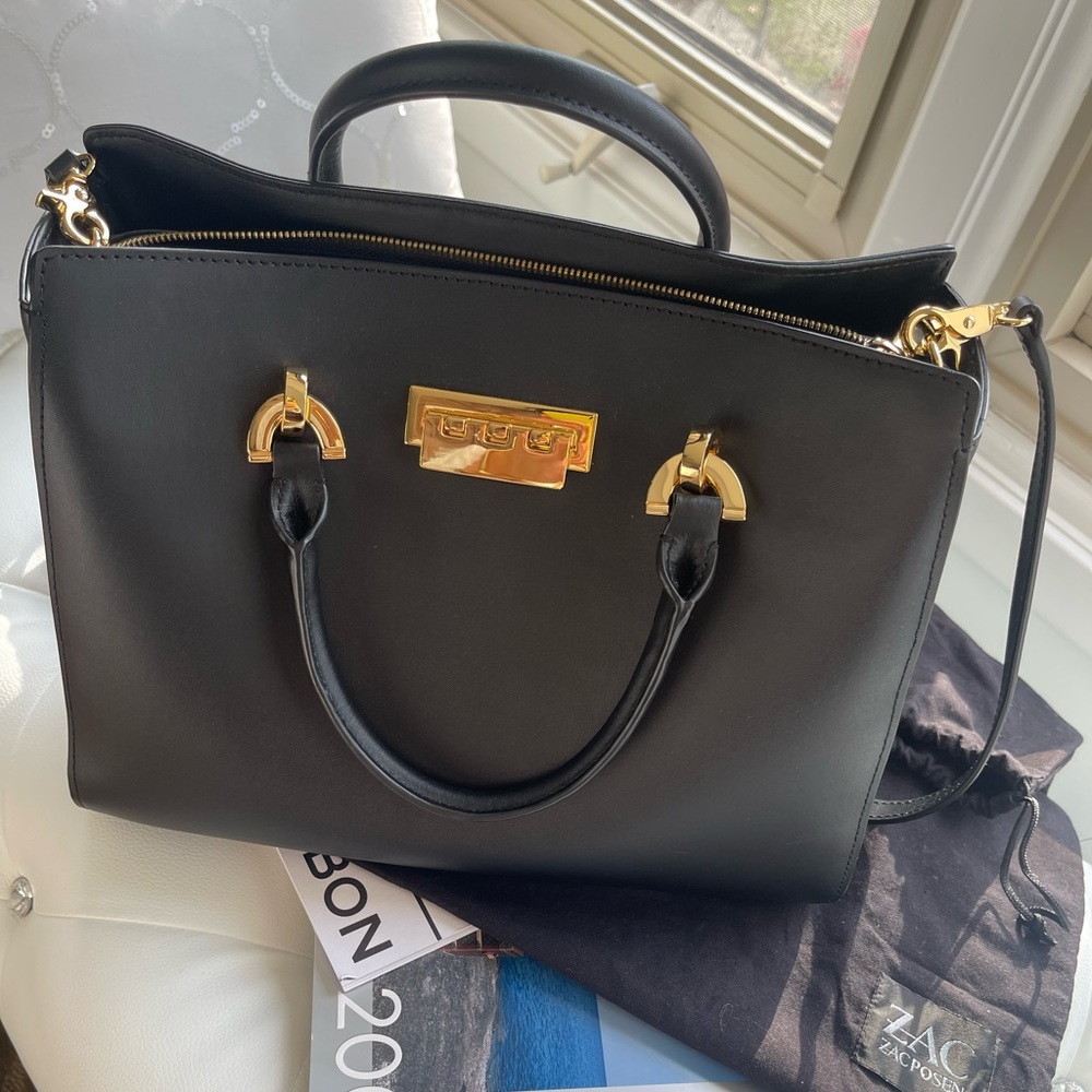 ZAC Zac Posen Leather Satchel Bag